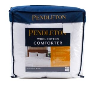 🔹️Pendleton🔹️ Wool Cotton FULL /QUEEN SIZE  Comforter  White NWT